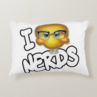 I Heart Nerds Brushed Polyester Pillow 16" x 12"