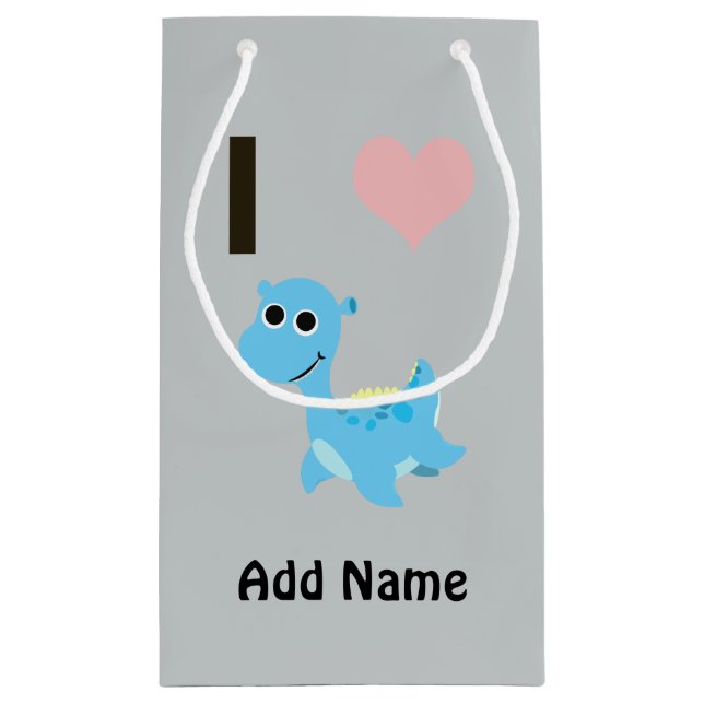 I Heart Nessie Small Gift Bag (Back)