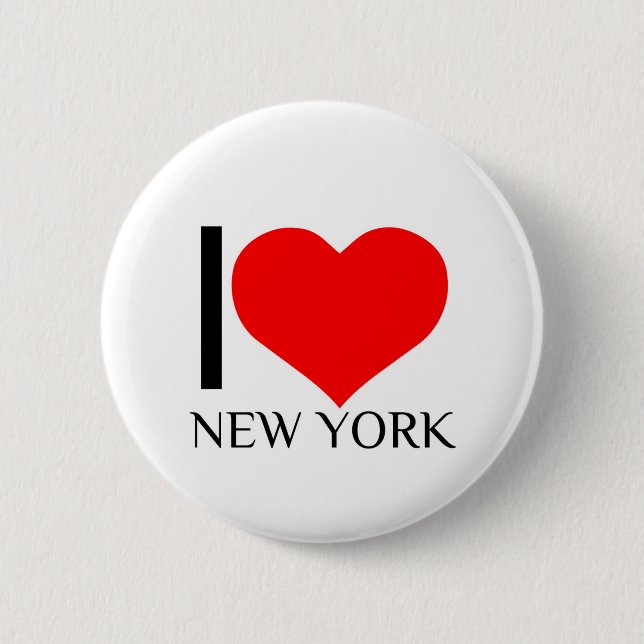 I HEART NEW YORK 2 INCH ROUND BUTTON (Front)