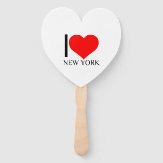 I HEART NEW YORK HAND FAN
