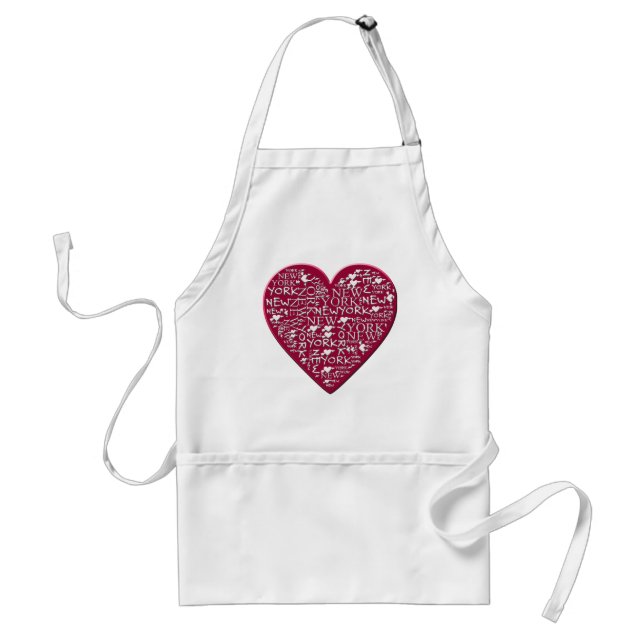 I Heart New York to Help Hurricane Sandy Relief Standard Apron (Front)