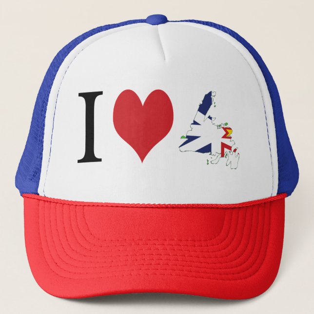 I Heart Newfoundland  Trucker Hat (Front)