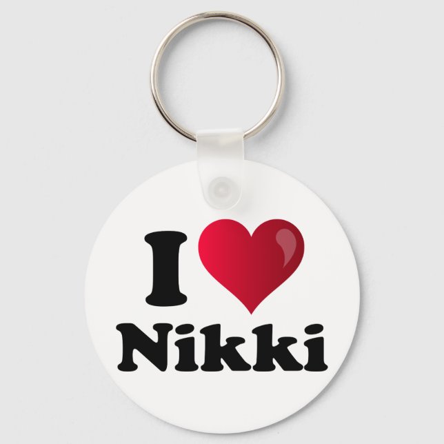 I Heart Nikki (Haley) Keychain (Front)