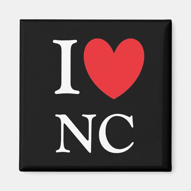 I Heart North Carolina Magnet (Front)