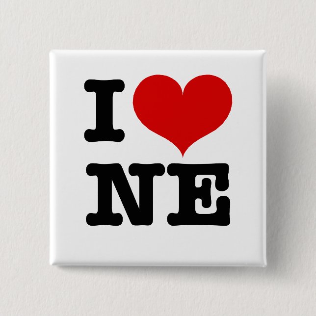 I Heart Northeast Minneapolis! 2 Inch Square Button (Front)