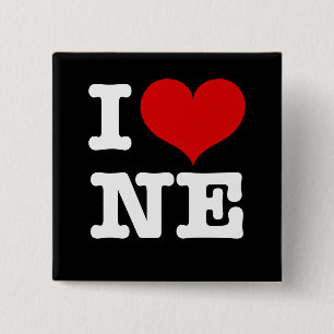 I Heart Northeast Minneapolis! 2 Inch Square Button