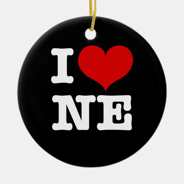 I Heart Northeast Ornament (Front)