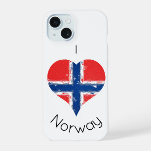 I Heart Norway Norwegian Flag iPhone 15 Case