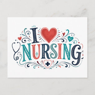 I [Heart] Nursing Postcard