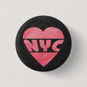 I Heart NYC 1 Inch Round Button