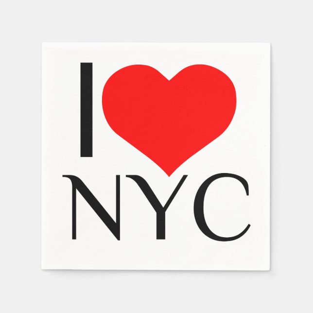 I HEART NYC NAPKIN (Front)