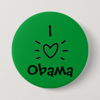 I "HEART" OBAMA! 3 INCH ROUND BUTTON