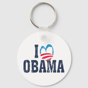 I Heart Obama Keychain