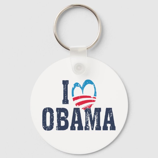 I Heart Obama Keychain (Front)