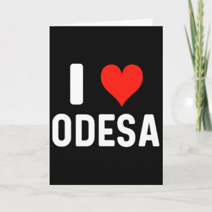 I Heart Odesa Ukraine - Love - Travel Vacation Card