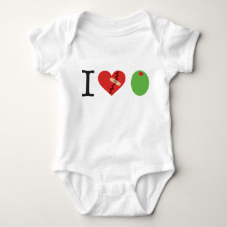 i heart olive JOIN THE FIGHT white) Baby Bodysuit