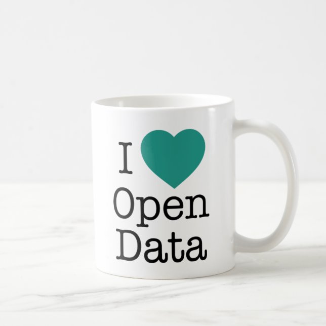 I Heart Open Data Mug (Right)