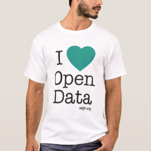 I Heart Open Data T-Shirt (White)
