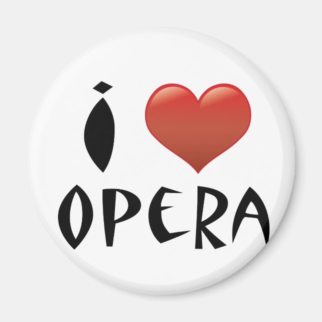 I Heart Opera Magnet (Front)