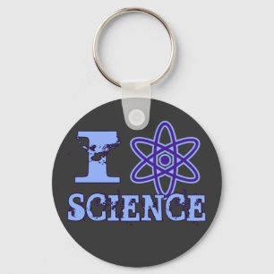 I Heart (or Atomic Symbol) Science Keychain