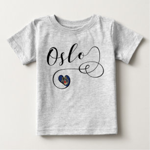 I Heart Oslo, Norway Baby T-Shirt