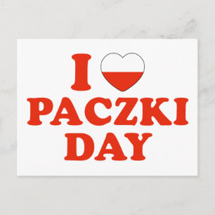 I Heart Paczki Day Postcard