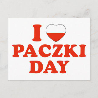 I Heart Paczki Day Postcard