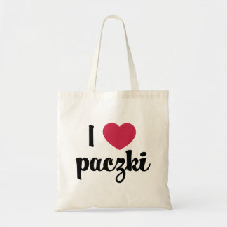 I Heart Paczki Natural Budget Tote Bag