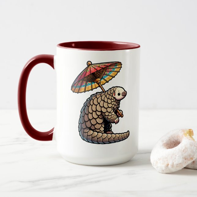 I Heart Pangolins Mug (With Donut)
