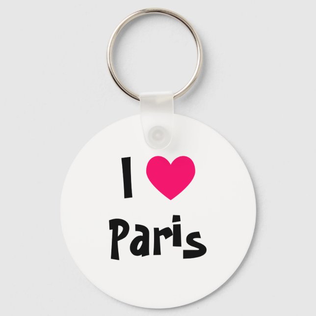 I Heart Paris Keychain (Front)