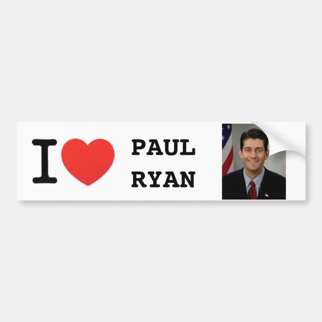 I <Heart> PAUL RYAN Bumper Sticker (Front)