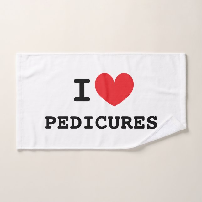 I heart pedicures Towel gift (Hand Towel)