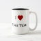 I Heart (personalize) mug