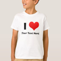 I Heart Personalized T Shirts