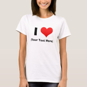 I Heart Personalized T Shirts