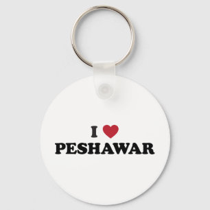I Heart Peshawar Pakistan Keychain