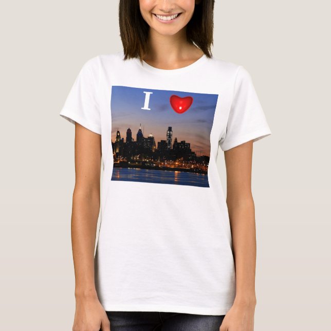 I Heart Philly Twilight Tee Shirt (Front)