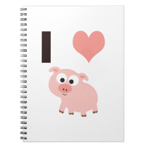 I heart pigs notebook