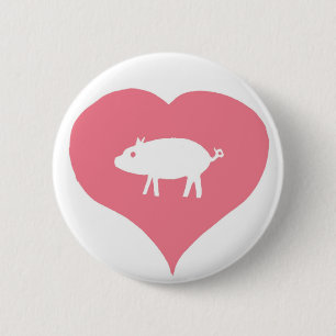 I Heart Pigs Pin