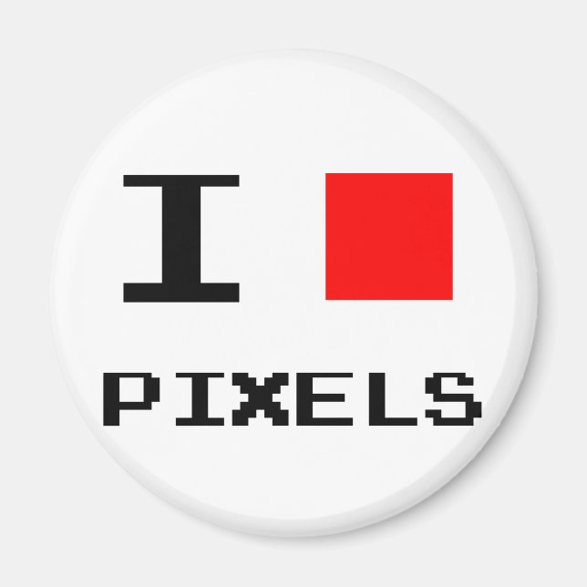 I Heart Pixels Magnet (Front)