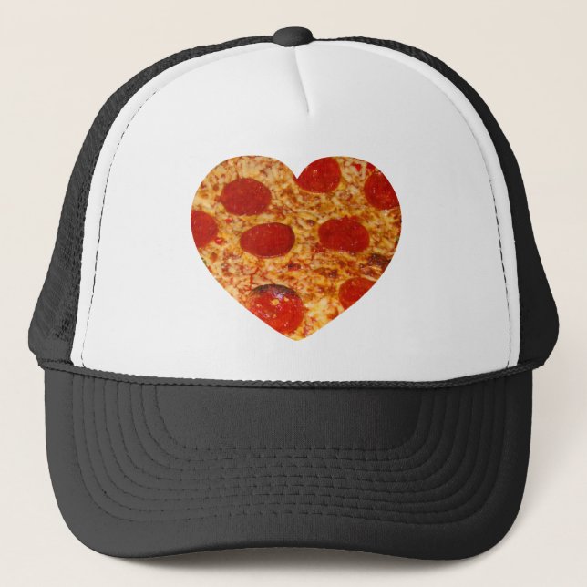 I Heart Pizza Trucker Hat (Front)