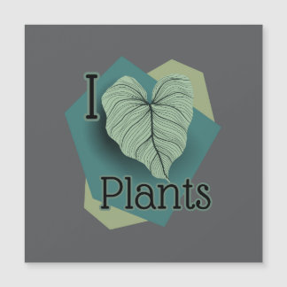 I Heart Plants magnet