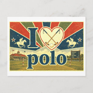 "I [Heart] Polo" Postcard