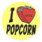 I Heart Popcorn stickers