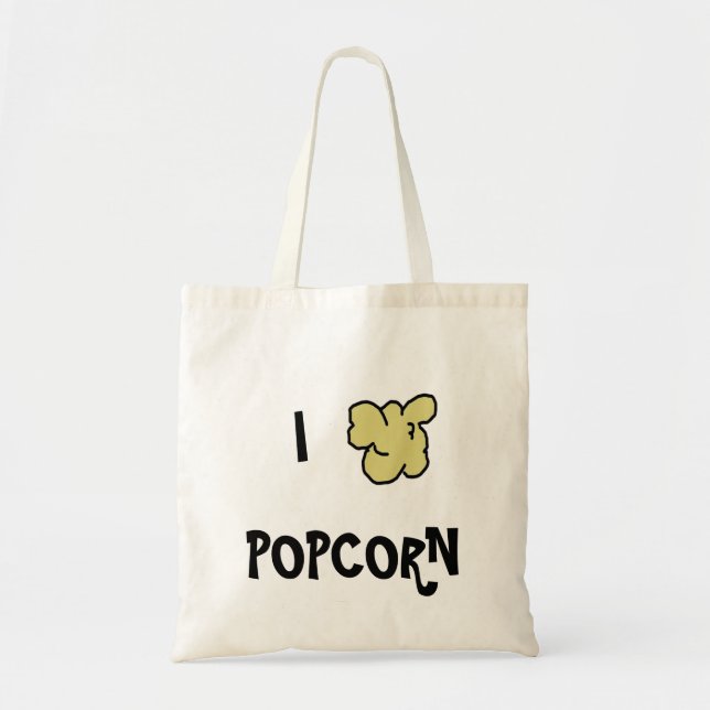 I Heart Popcorn Tote (Front)
