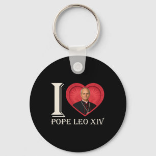 I Heart Pope Robert Francis Prevost Leo Xiv 267th Keychain