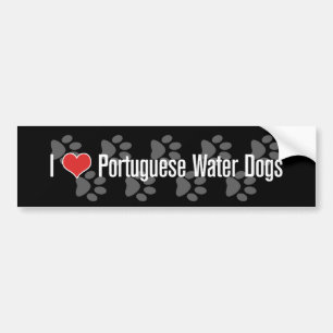 I (heart) Portuguese Water Dogs Bumper Sticker