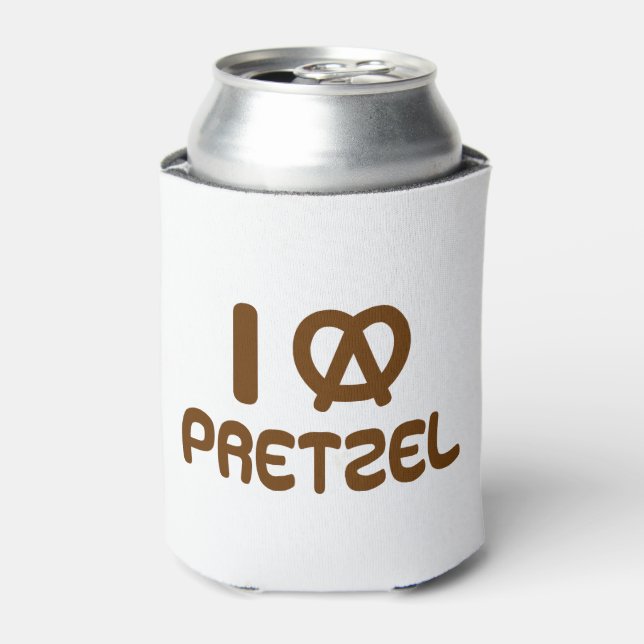 I Heart Pretzel Can Cooler (Can Front)