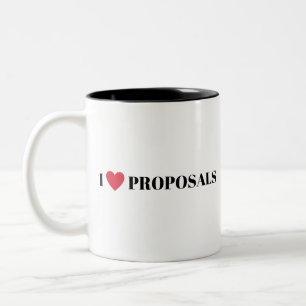 I HEART PROPOSALS_edited Two-Tone Coffee Mug