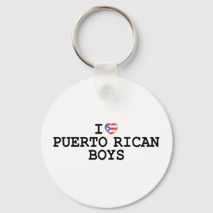 I Heart Puerto Rican Boys Keychain